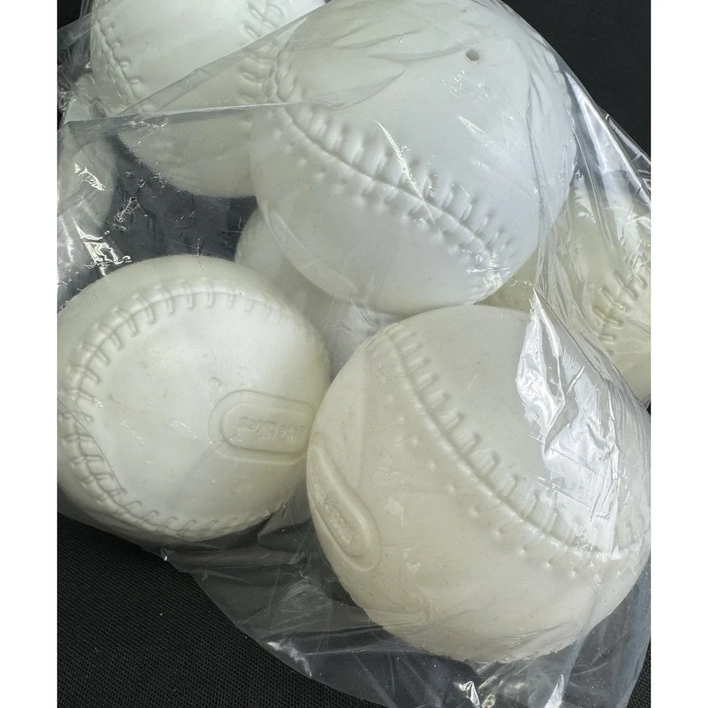 Lot Of 6 Genuine Little Tikes Replacement Plastic Round Ball Baseball T-Ball